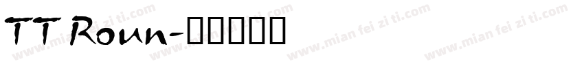 TT Roun字体转换